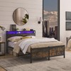 AndMakers Black Iron Frame Platform Bed with a USB Charging Port - 4 of 4