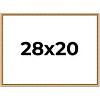 PosterPalooza | Classic Modern Gold Picture Frame - UV Acrylic, Backing Board, Hanging Hardware Included - 2 of 4
