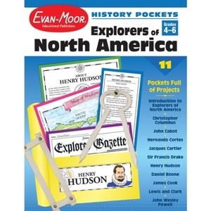 History Pockets: Explorers of North America, Grade 4 - 6 Teacher Resource - by  Evan-Moor Educational Publishers (Paperback) - 1 of 1