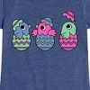 Girls' - Instant Message - Chicks In Eggs Fitted Short Sleeve Graphic T-Shirt - 2 of 4