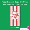 Big Dot of Happiness Movie Night Thanks for Popping Over Popcorn Bags, Party Favor Snack Treats, Free-Standing Individual White Paper Bags - 25 Count - 4 of 4