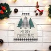 Unique Bargains Christmas Aprons Linen Black Red Green White Brown 21.65"x26.77" 1 Pcs - 2 of 4