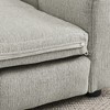 Mocamel Soft Comfortable Big Dog Elevated Sofa Durable Modern Linen Fabric Fashion - 4 of 4