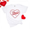 Simply Sage Market Women's Love Heart Outline Short Sleeve Garment Dyed Tee - 3 of 4