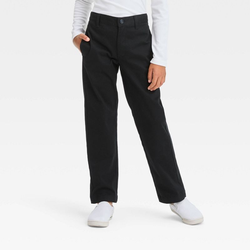 Boys' Straight Fit Uniform Pants - Cat & Jack™, 1 of 5