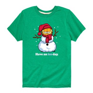 Boys' - Garfield - Have An Ice Day Short Sleeve Graphic T-Shirt - 1 of 4