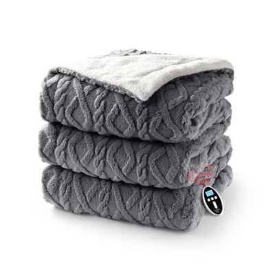 Heated Blanket, Soft Washable Electric Blanket, Heating Blanket for Bedding, With 10 Heat Settings, Sofa and Bed