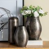 KWPZQEB Aluminum Vase, Elegant Flower Vase for Home, Office Decor, Modern Layered Chisel Vase for Wedding Housewarming Gift - 3 of 4