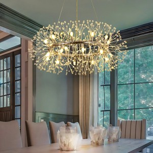 LLHZSY 12/20-Light Modern Glam Crystal Sphere Pendant Chandelier, G9 Bulbs Included - 28 2/5" or 36" W - Gold/Chrome - 1 of 4