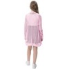Girl's Crochet Cover Up Cardigan Summer Lightweight Long Sleeve Soft Cardigans - 3 of 3