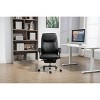 TiramisuBest Black Iron Office Chair, Waterproof Breathable PU, 360¡ã Swivel, 90¡ã - 135¡ã Adjustable, with Footrest for Back Pain - 2 of 4