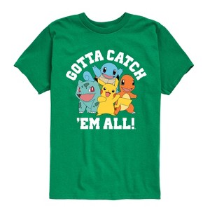 Boys' - Pokémon - Gotta Catch Em All Starters Short Sleeve Graphic T-Shirt - 1 of 4