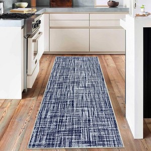 Rug Washable Kitchen Runner Rug, Rug Abstract Runner Mat for Hallway Contemporary Non-Slip Foldable, Floor Carpet for Bedroom Living Room - 1 of 4