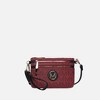MKF Collection Geneve M Signature Crossbody & Wristlet by Mia K- Burgundy - 2 of 4