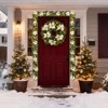 Garland, pre-installed LED lights, outdoor Christmas decoration suitable for front doors and indoor use, battery-powered, flame-retardant PVC - 3 of 4