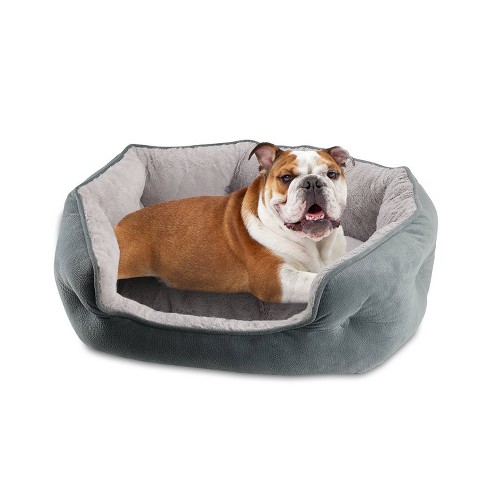 Canine Creations Cozy High Back Side Dog Bed L Gray Target