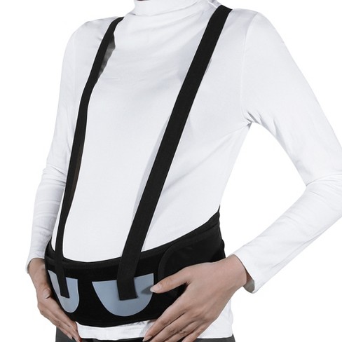 Unique Bargains Maternity Antepartum Belt Pregnant Women Abdominal Support  Waist Belly Band Back Brace Black L 1 Pc : Target