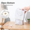 Marble White Resin Tissue Box Cover, 2-in-1 Square Holder for Facial Tissues & Toilet Paper Rolls - 3 of 4