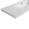 ChicFurnit Bathroom Sinks Contemporary Minimalist Elegant Design for Modern Home Bathroom Upgrade Stylish Decor, White, 47.2"*19.7"*7.3" - 4 of 4