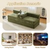 NicBex Modern Folding Chenille Futon Sofa Bed with Sleeping Mattress & Pillows,Convertible Floor Sleeper Couch for Living Room,Apartment - 3 of 4