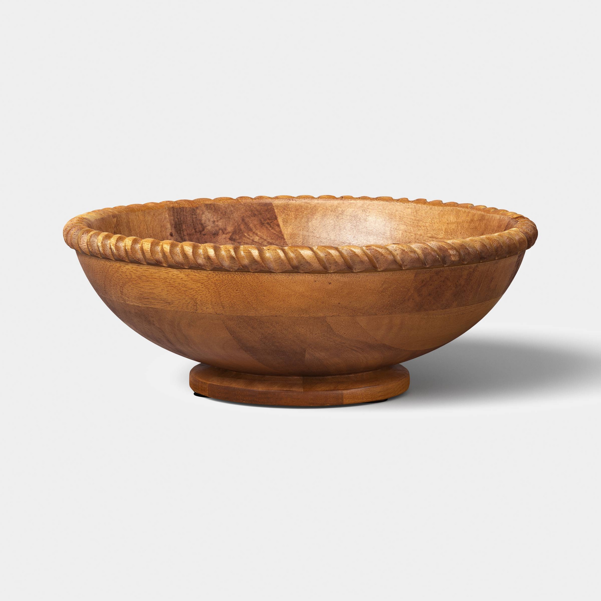 Georgian Carved Wood Fruit Bowl - Threshold™
