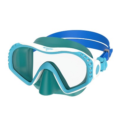 Speedo Junior Windward Swim Mask - White/Clear/Teal