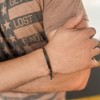 Adornia Men's Tarnish Resistant Blackened Silver ID Bracelet - 2 of 2