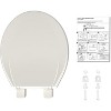 Whizmax Toilet Seat,Toilet Seat with Quick-Release And Quick-Attach, Plastic Toilet Seat with Soft Close, Never Loosen - 4 of 4