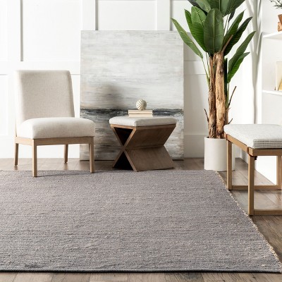 Nuloom Elfriede Jute & Cotton Hand Woven Indoor Area Rug - Thumbnail 3
