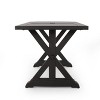 PAGED 70" Dining Table, Modern Kitchen Table with Aluminum Frame, Rectangle Patio Table for Indoor and Outdoor - 4 of 4
