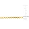EVERLY JEWELRY | 10K Yellow Gold 3.3mm Marine Link Bracelet, 10 inch - 3 of 4