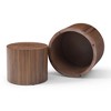 Sapphtopaz Coffee Tables for Living Room Modern End Table with Texture Patterns Rectangular Cube Side Table for Living Room, Bedroom - 4 of 4