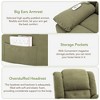 Power Lift Recliner With Massage And Lumbar Heating For Elderly, Adjustable Modern Reclining Chair Massage Sofa With Side Pockets For Living Room - 4 of 4