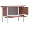 vidaXL Rabbit Hutch Bunny Cage with Pull Out Tray Enclosure Solid Pine Wood - 2 of 4