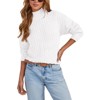 Women's Long Sleeve Waffle Knit Sweater Crew Neck Solid Color Pullover Crewneck Sweaters - 2 of 2
