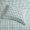 3 Piece Prewashed Checkered Plaid Embroidered Vintage Soft Quilt Set by Sweet Home Collection® - 2 of 4