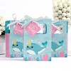 Big Dot of Happiness Narwhal Girl - Under The Sea Baby Shower or Birthday Party Favor Boxes - Set of 12 - 3 of 4