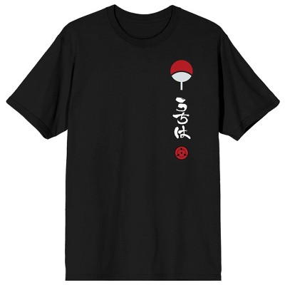 Naruto Itachi Artwork Crew Neck Short Sleeve Black Men's T-shirt-small ...