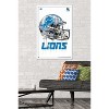 Trends International NFL Detroit Lions - Drip Helmet 20 Framed Wall Poster Prints - 2 of 4