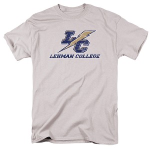 Lehman College Official Lightning Logo Adult T Shirt, Black - 1 of 4