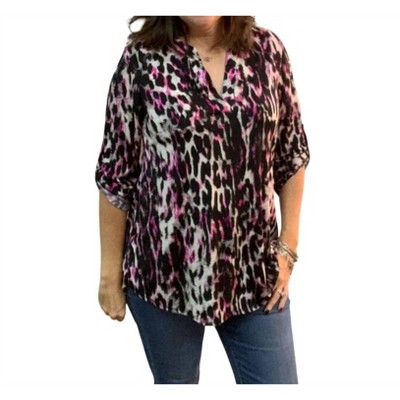 Women's Animal Print Top - White Birch