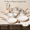 Itopfox 14-Piece Nonstick Cookware Set with Kitchen Utensils & Pan Protectors for Even Heating & Easy Cleaning - 2 of 4