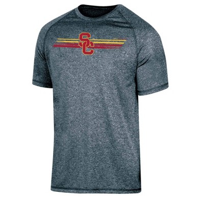 Ncaa Usc Trojans Men's Gray Poly T-shirt : Target