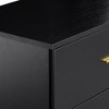 Okak Minimalism Bedroom Dresser Nightstand with 6 Drawers Glod Handles Ample Storage Chest Cabinet for Living Room Hallway Kids Room - 4 of 4