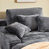 Dolonm 75" Deep Seat Lazy Sofa: 4 Plush Pillows, High-Resilience Sponge, Luxe Corduroy for Living Room/Office-6 Colors - 4 of 4