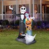 National Tree Company 6' Halloween The Nightmare Before Christmas Jack Skellington and Friends Inflatable Decoration - 2 of 3