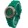 Olivia Pratt Every Day Thin Band Silicone and Rhinestones Colorful Women Watch - 2 of 4