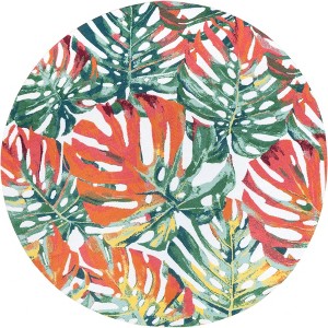 Nuloom Contemporary Floral Janice Indoor/Outdoor Patio Area Rug - 1 of 4