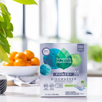 Seventh Generation Power Plus Dishwasher Detergent Pods, Fresh Citrus - Thumbnail 4