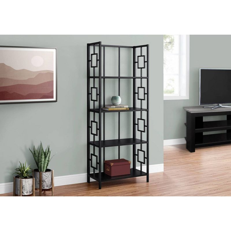 61.5" 4 Shelf Mix Material Etagere Bookcase - EveryRoom, 2 of 12